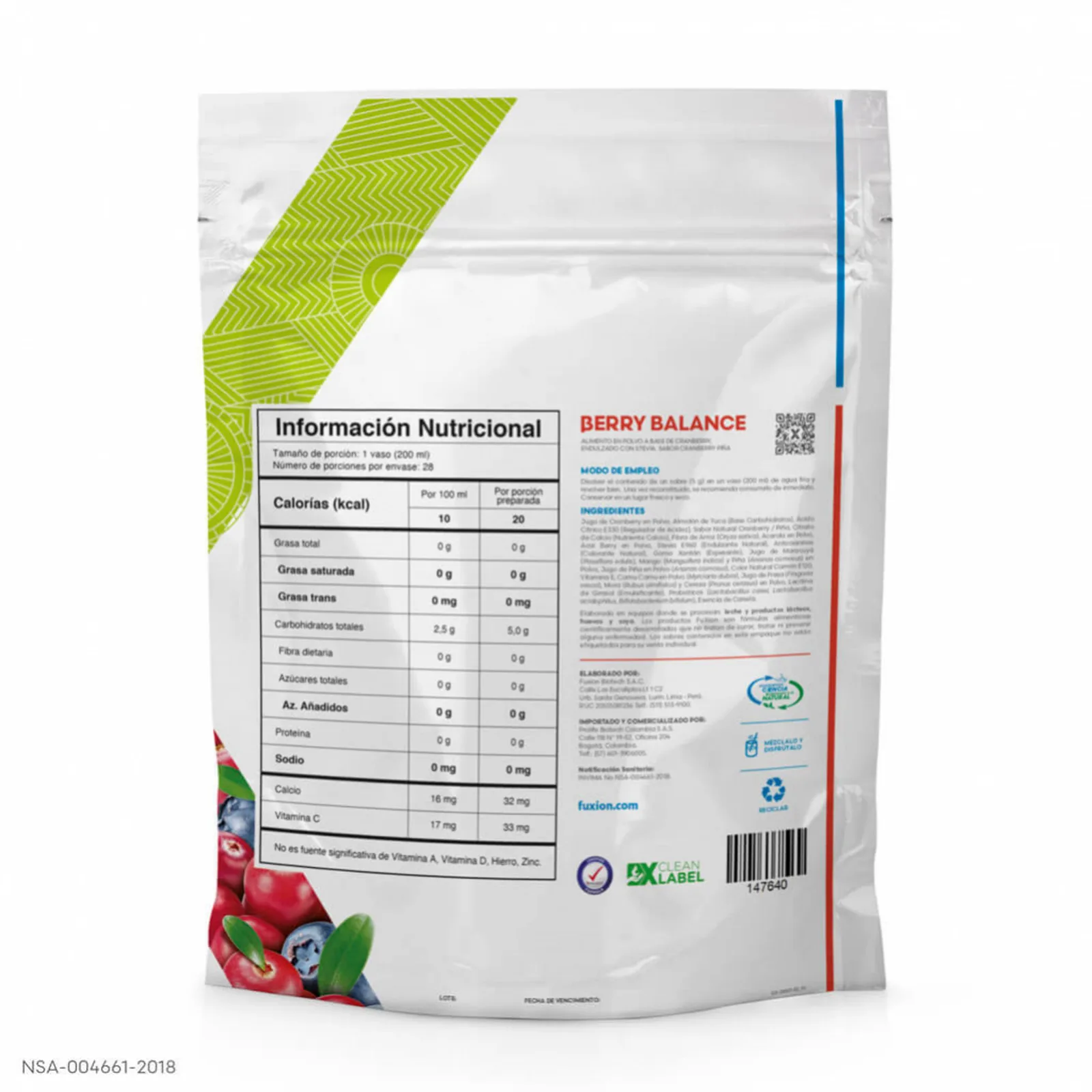 BERRY BALANCE - "Protege vías urinarias" · Limpieza de Productos Fuxion (imagen 3 de 3)