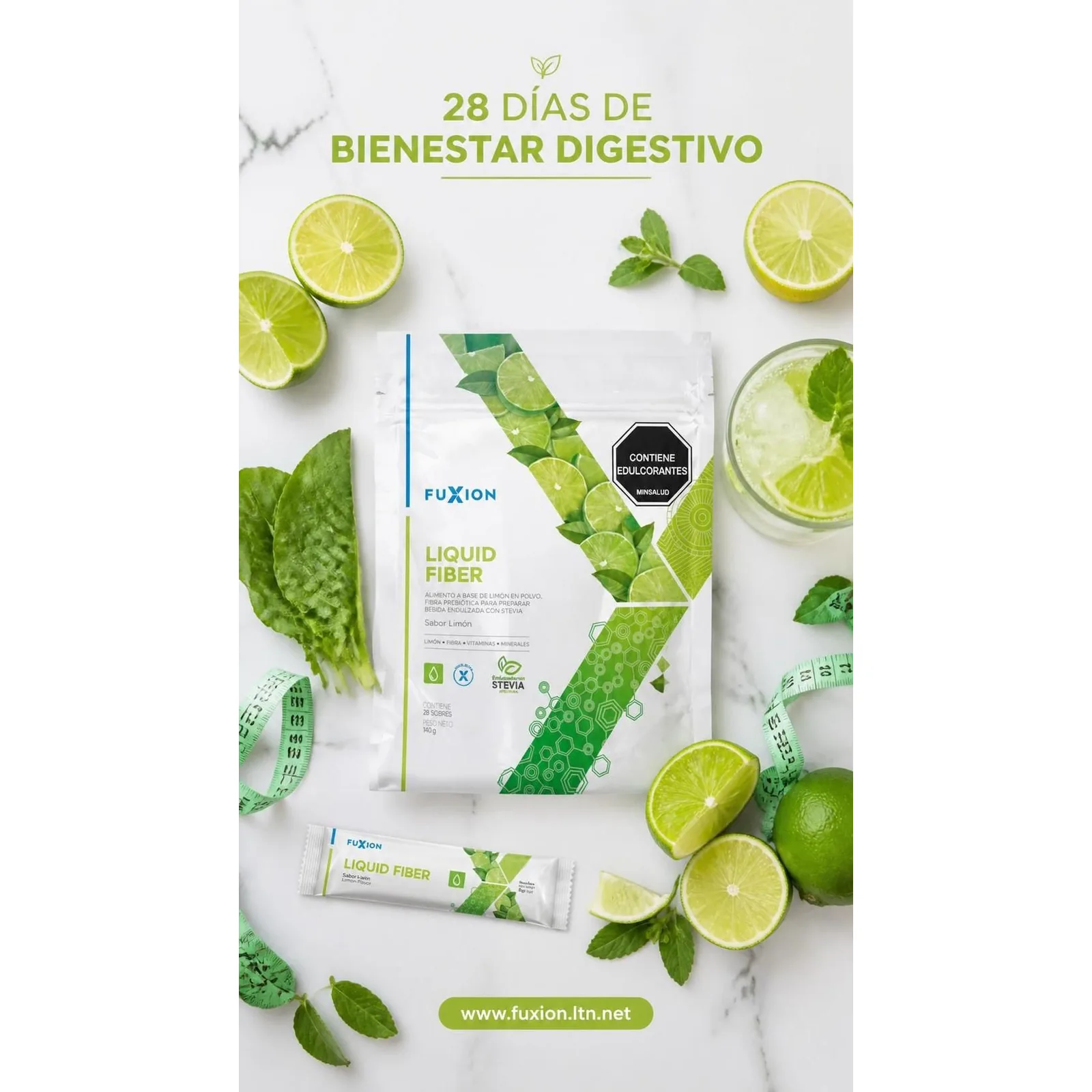 LIQUID FIBER - "Regula transito intestinal" · Limpieza de Productos Fuxion (imagen 2 de 4)