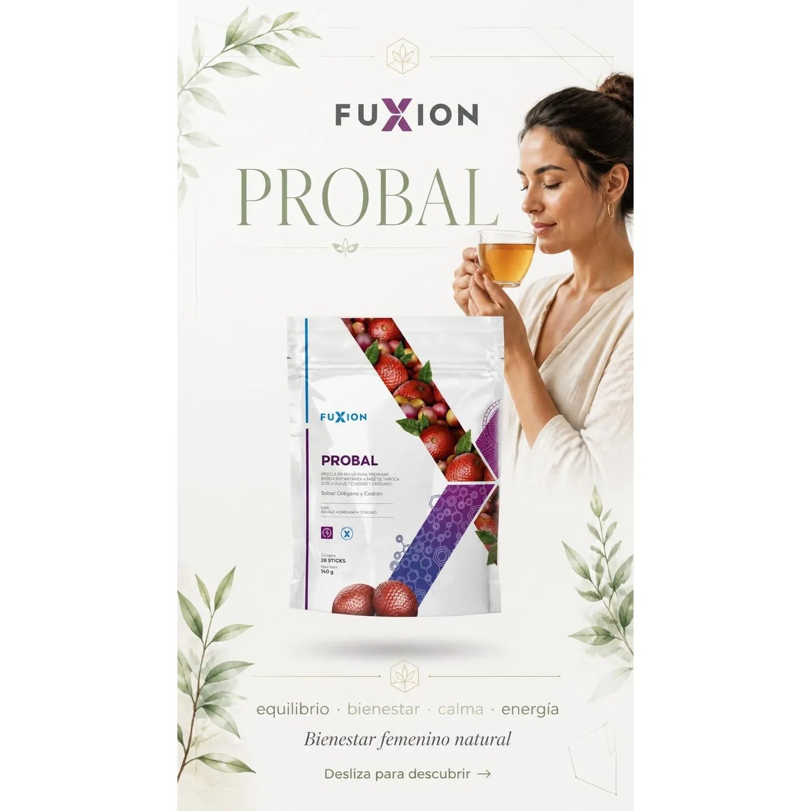 PROBAL - "Equilibrio hormonal femenino" · Anti Edad de Productos Fuxion (imagen 2 de 4)