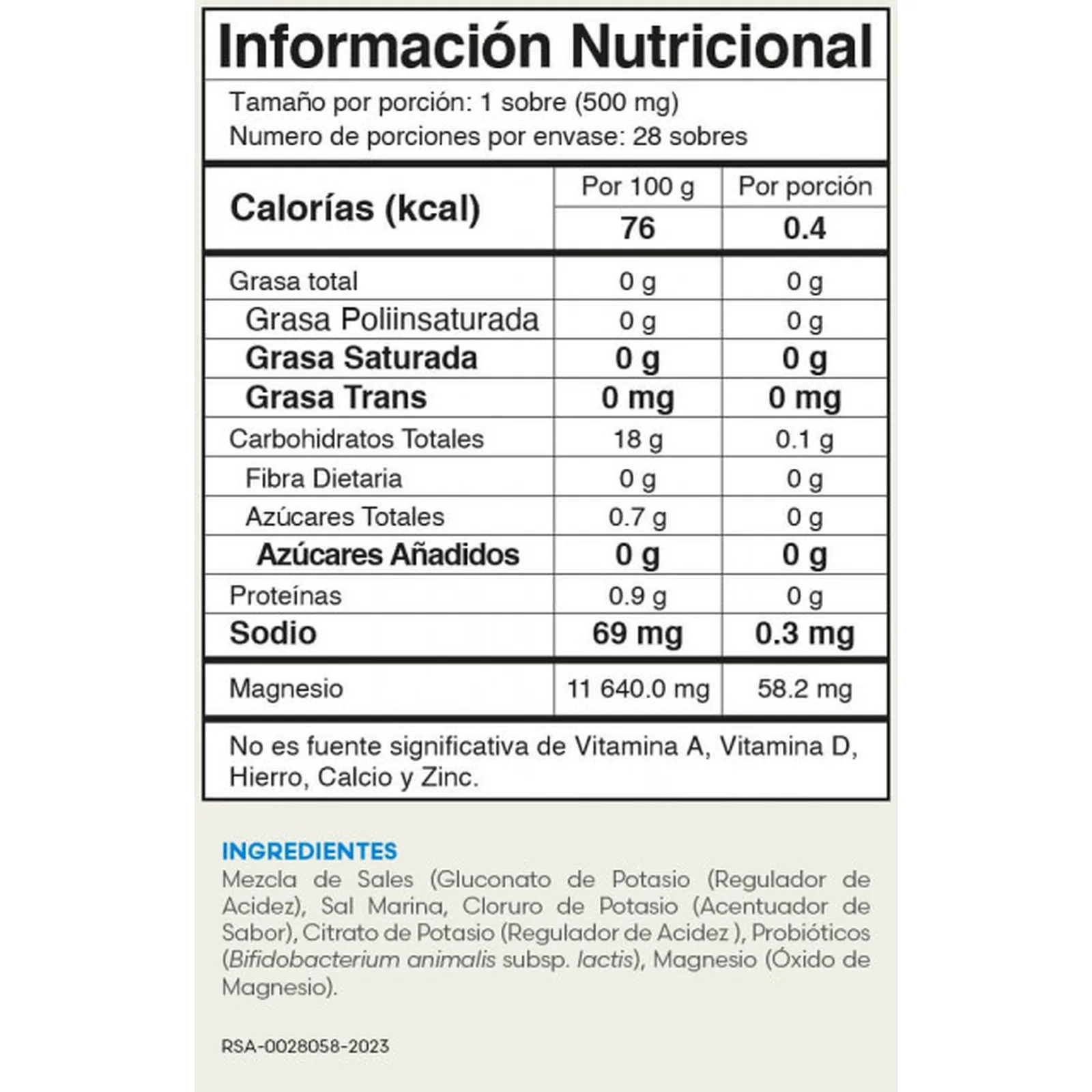 PROBIX - "Elimina grasa visceral" · Control de Peso y Medidas de Productos Fuxion (imagen 3 de 3)