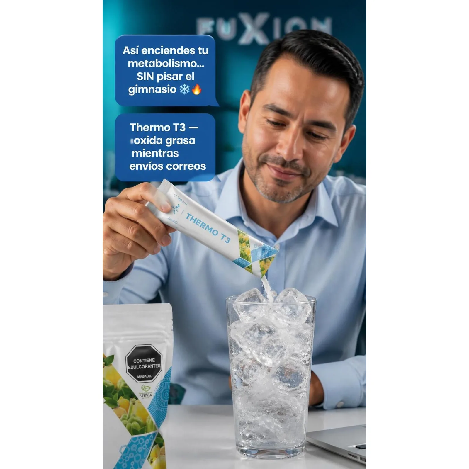 TERMO T3 -"Quema grasa corporal" · Control de Peso y Medidas de Productos Fuxion (imagen 2 de 4)