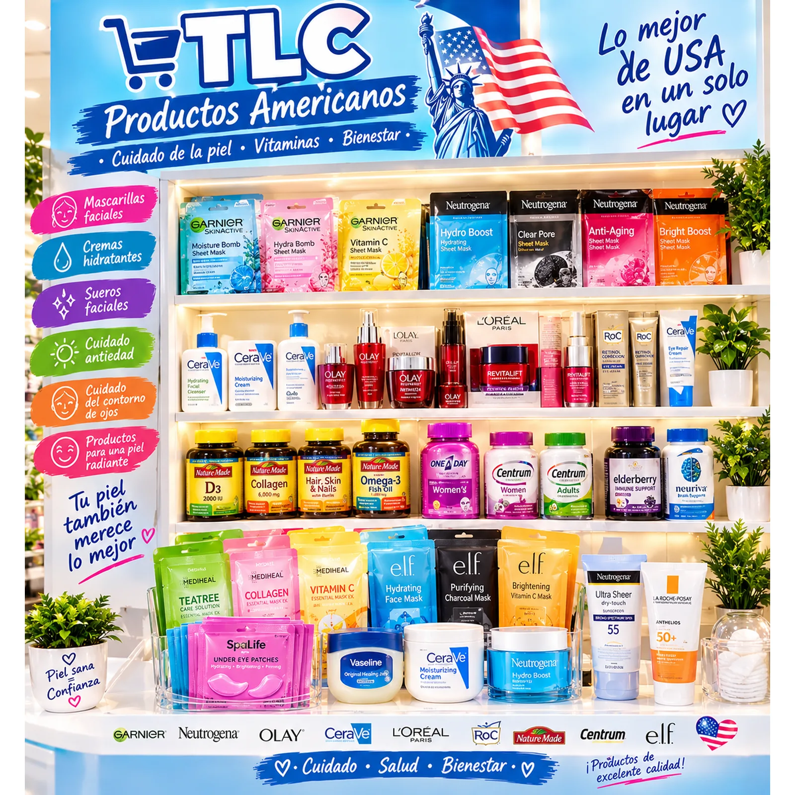 Productos Americanos · Belleza y Vitalidad de Galería Muebles y Electrodomésticos T.L.C